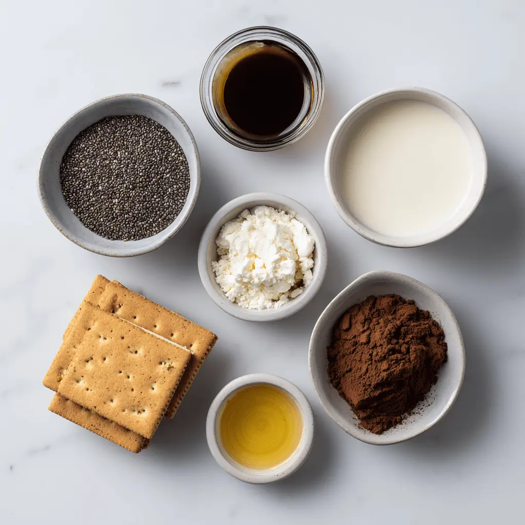 Ingredients for Tiramisu Chia Pudding Recipe
